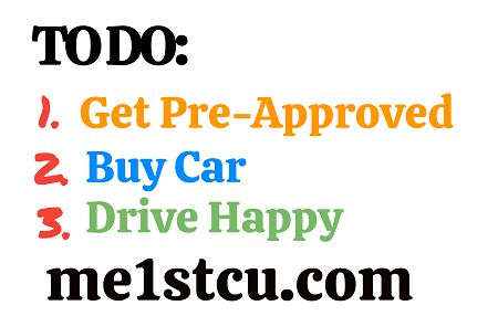 Get Pre-approved, buy a car, drive happy!