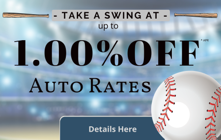 Take a swing at up to 1% off auto rates